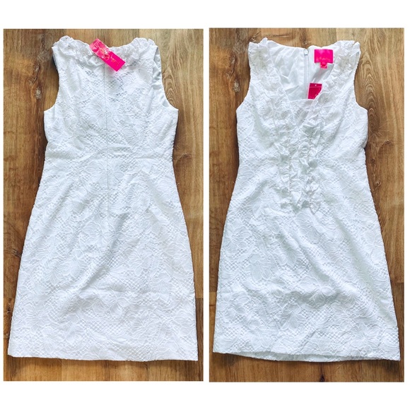 Lilly Pulitzer Kiera Shift Dress w Pearls NWT SZ 2 - Picture 8 of 10